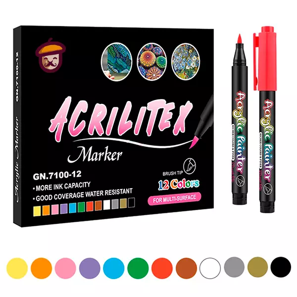 Canetas Color Brush Acrilitex – Nós da Arte